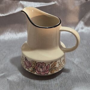 Vintage Creamer Fashion Manor Stoneware " Plum Rose"